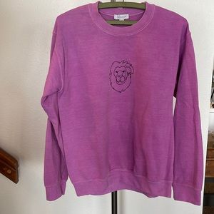 Topshop Lion sweatshirt. US 4/6, UK S. Beautiful lilac color.